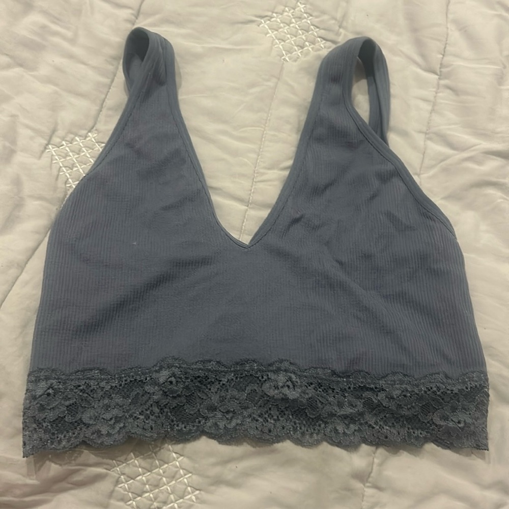 Blue pacsun lace tank